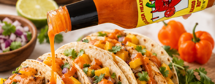 Heat Junkie Foods hot sauce and seasoning