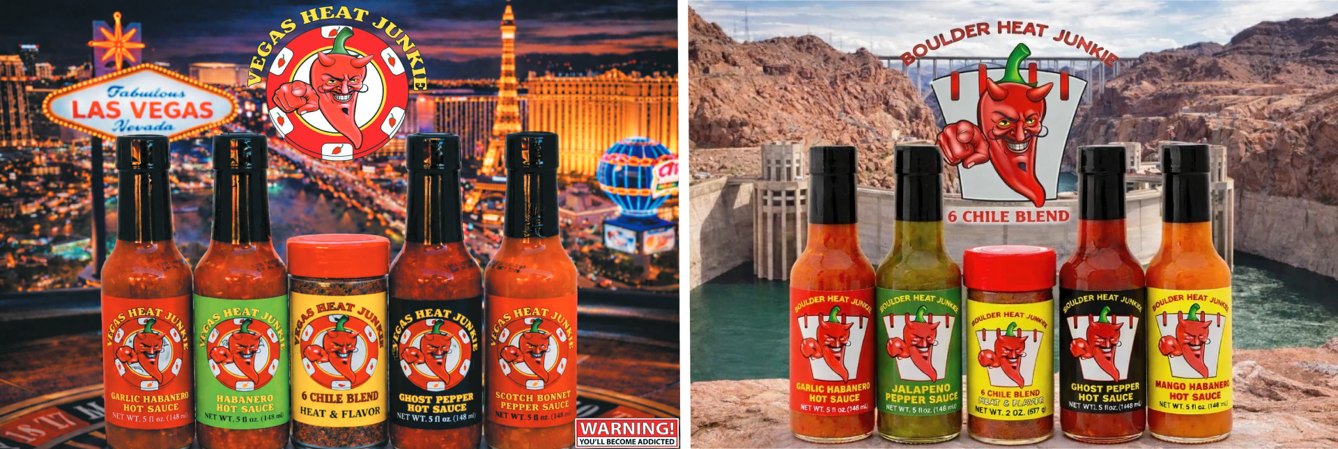 Heat Junkie Foods hot sauce and seasoning