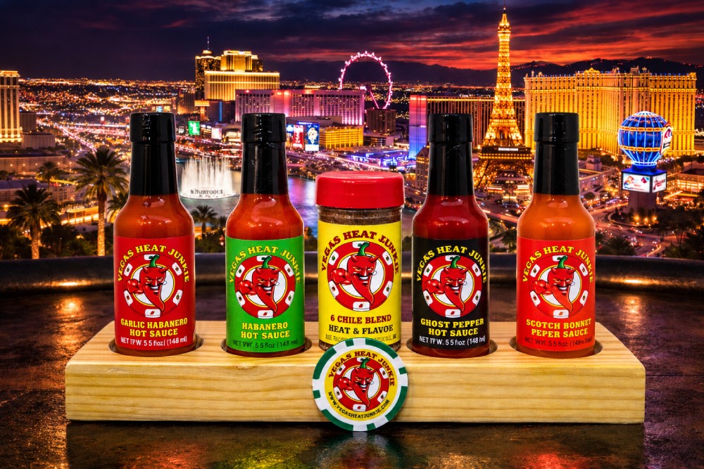 Vegas Heat Junkie 5 Pack with Stand