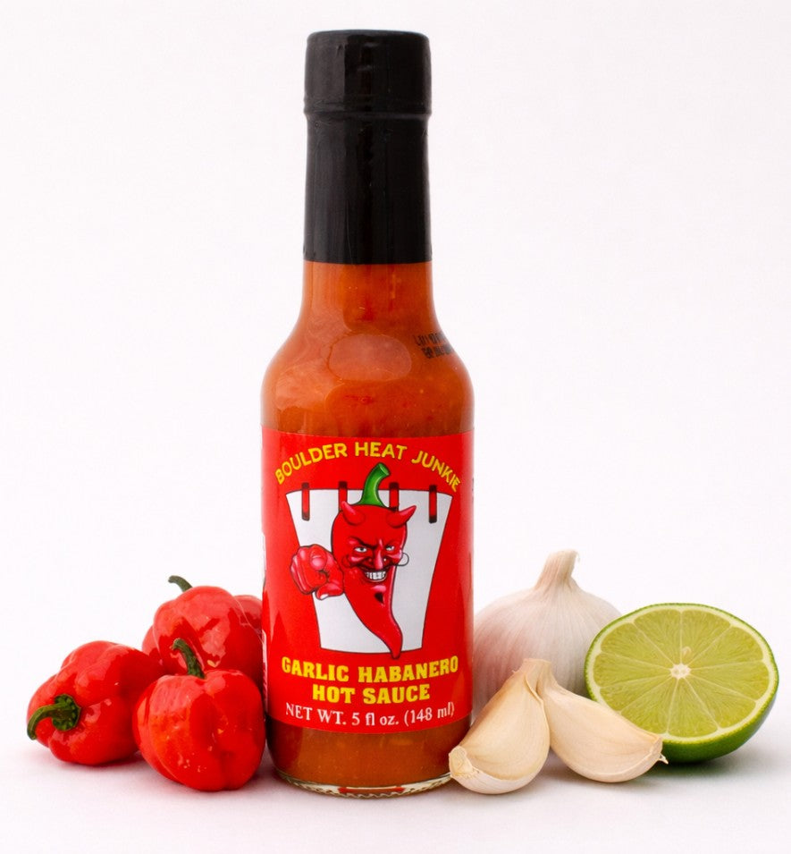 Boulder Heat Junkie Garlic Habanero Pepper Sauce