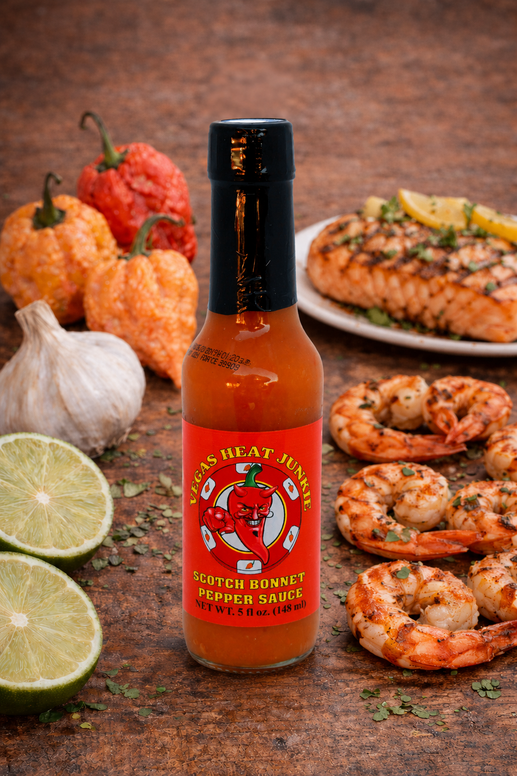 Vegas Heat Junkie Scotch Bonnet Pepper Sauce