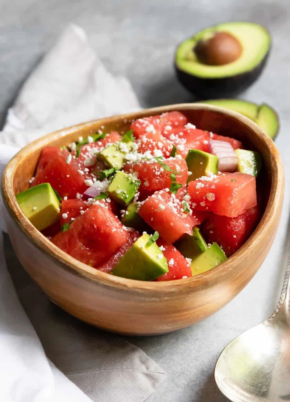 6 Chile Blend Watermelon Avocado Salad with Feta and Mint