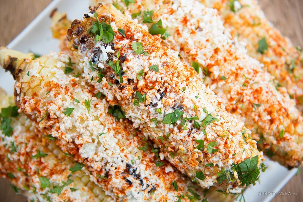 Mexican Grilled Corn with Vegas Heat Junkie 6 Chile Blend