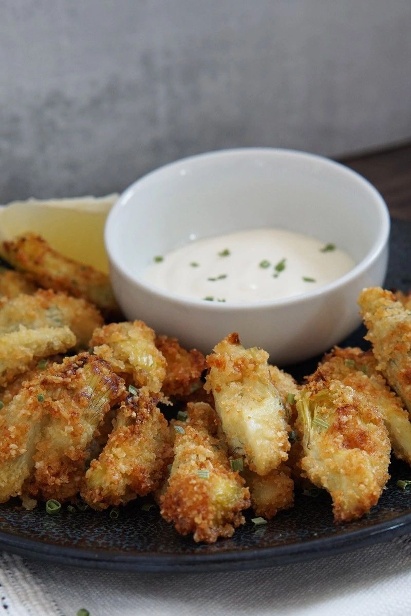 Vegas Heat Junkie 6 Chile Blend Air Fryer Crispy Artichokes