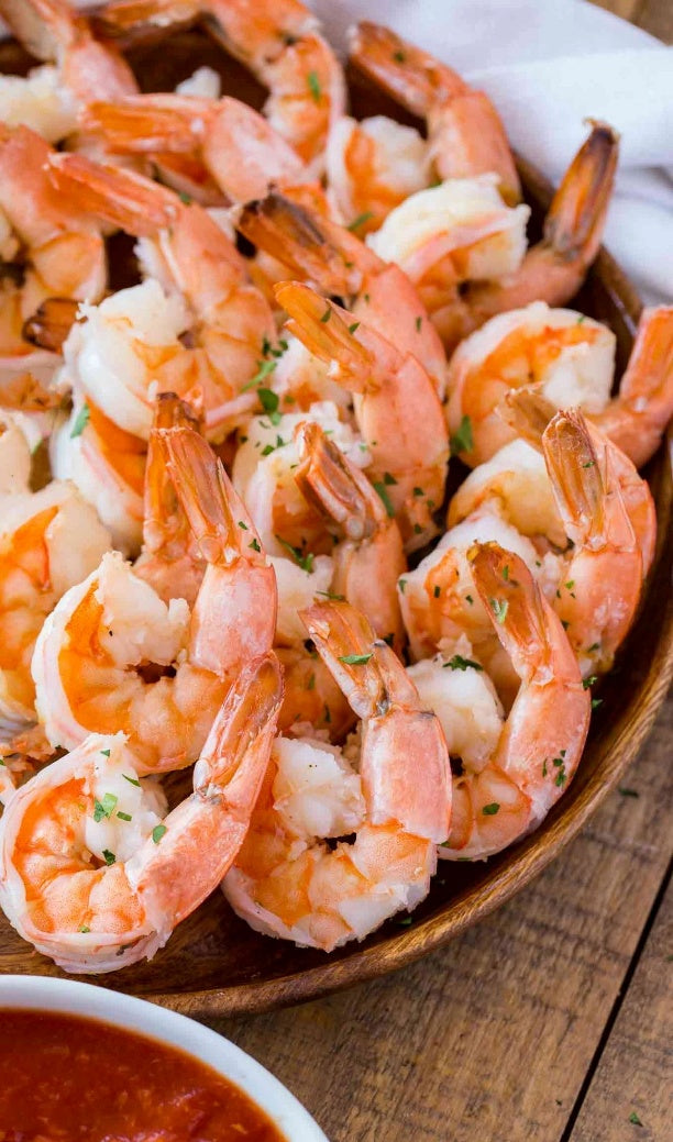 Vegas Heat Junkie 6 Chile Blend Steamed Shrimp Cocktail