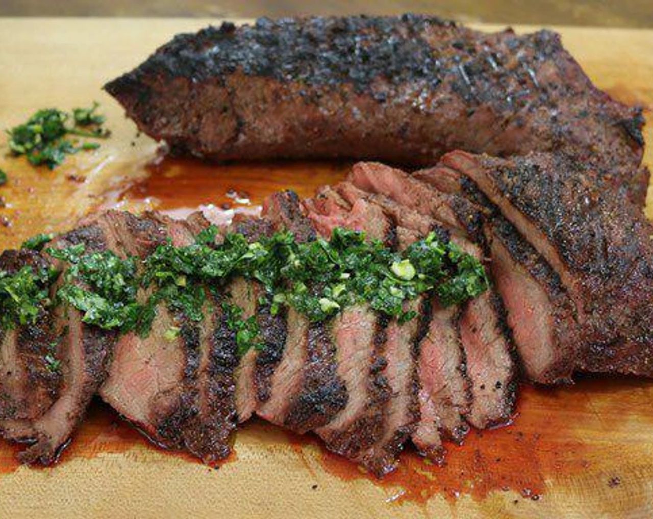 Vegas Heat Junkie Tri Tip with Chimichurri Sauce