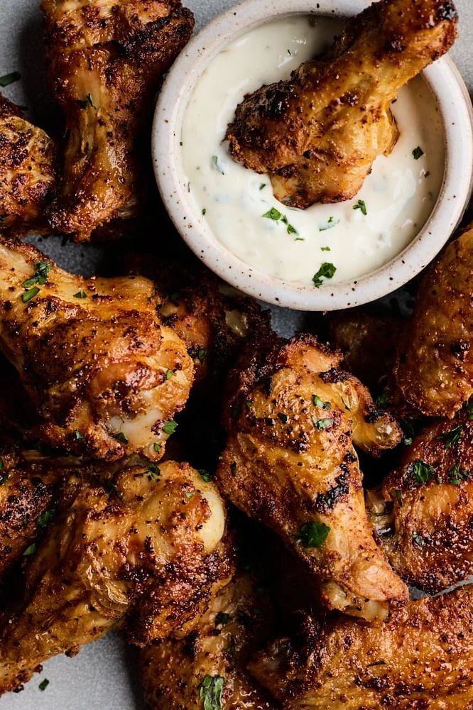 Crispy Garlic Habanero Chicken Wings